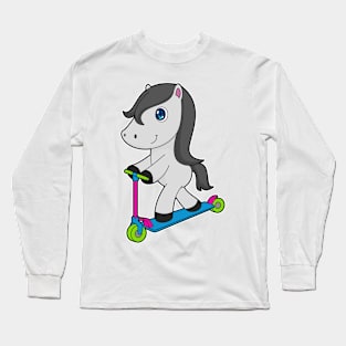 Horse Scooter Long Sleeve T-Shirt